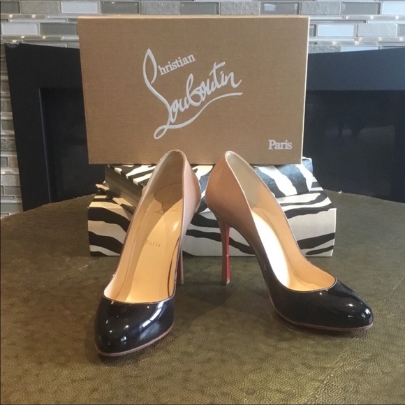 Christian Louboutin Merci Allen 100 Patent Degrade - Picture 1 of 8